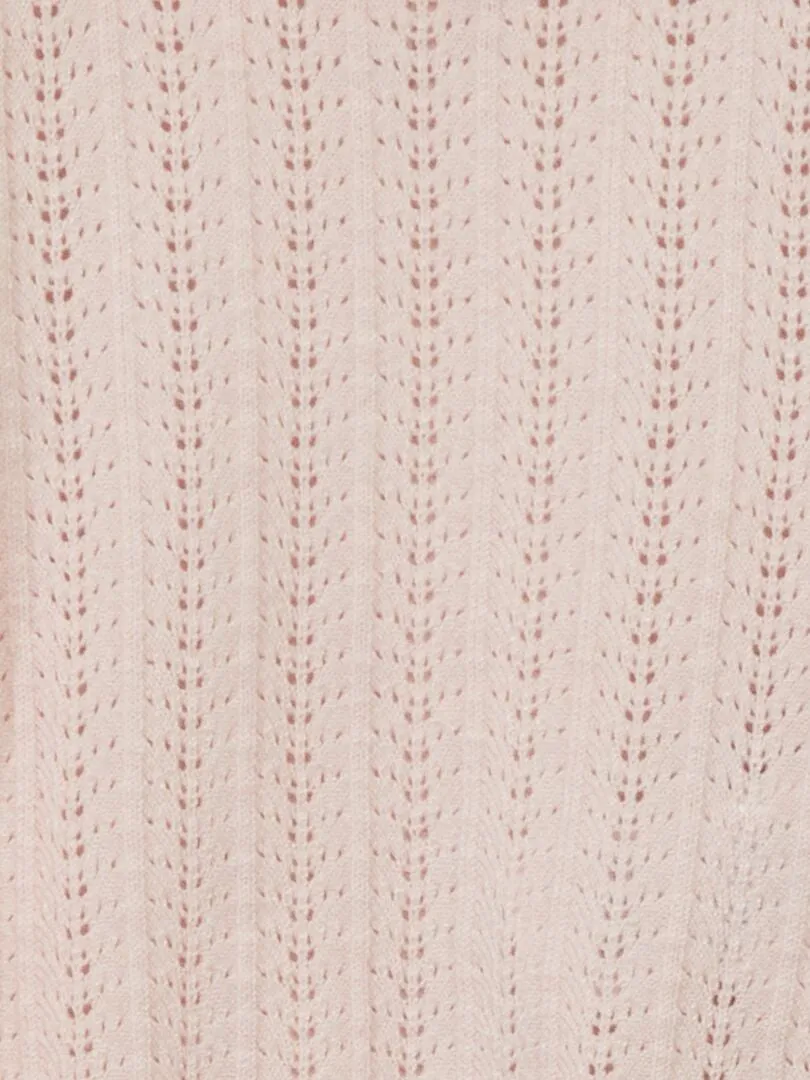 JERSEY DE PUNTO CALADO  ROSA