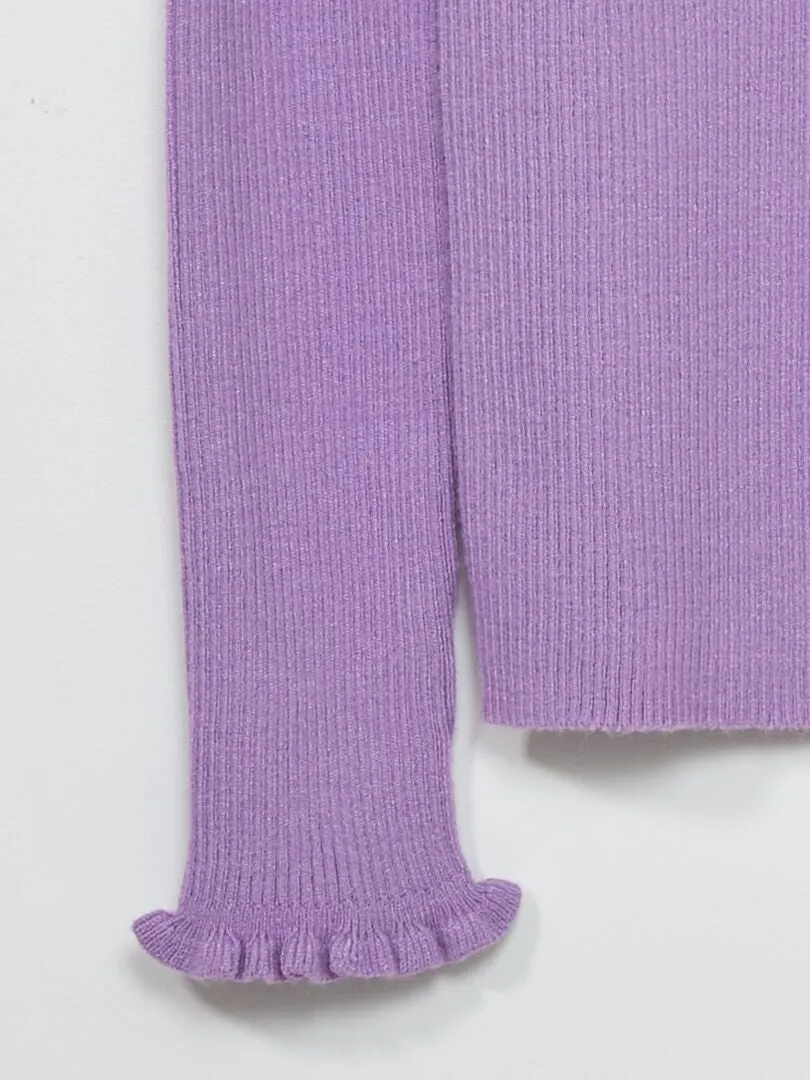 JERSEY DE PUNTO DE CANALé  MORADO