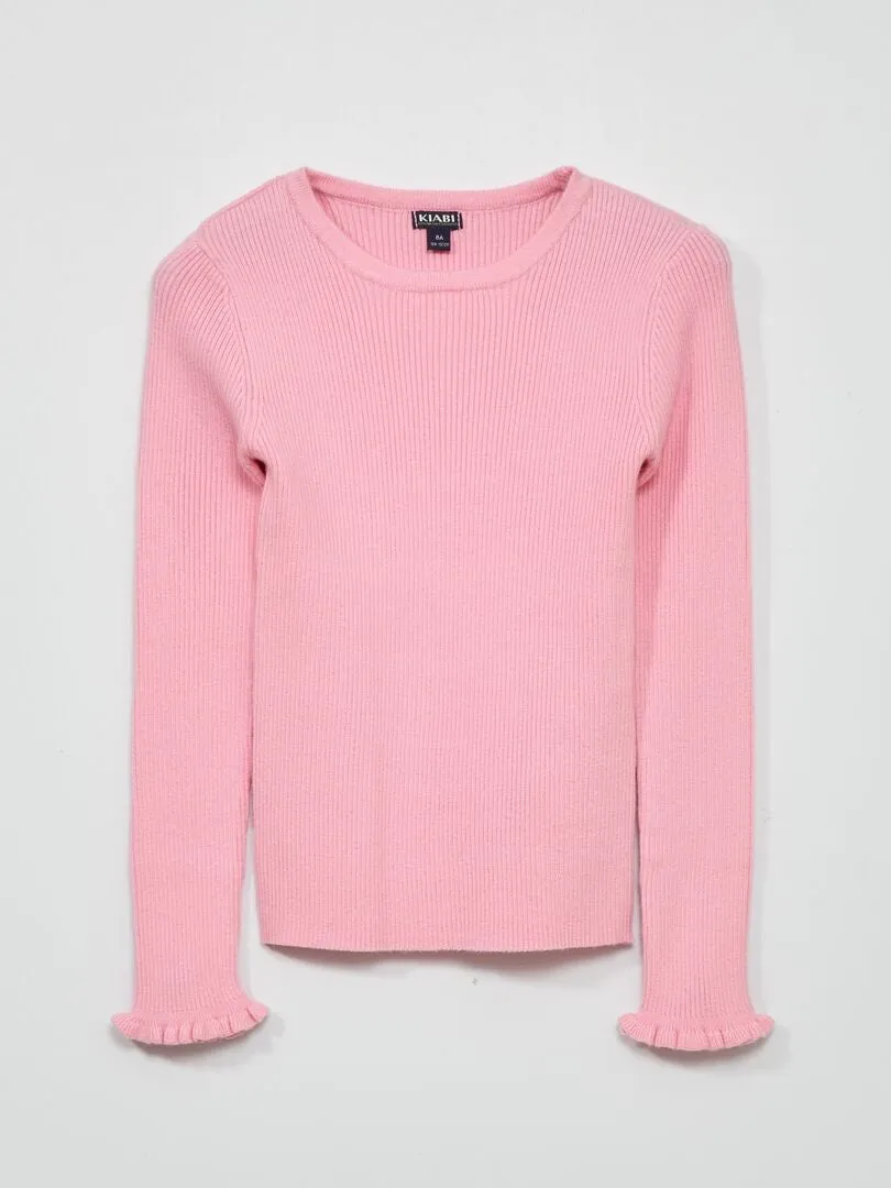 JERSEY DE PUNTO DE CANALé  ROSA