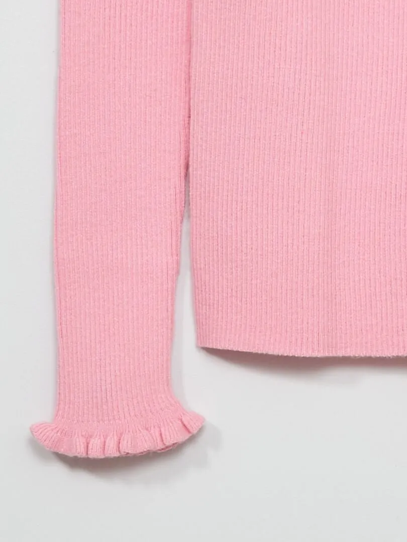 JERSEY DE PUNTO DE CANALé  ROSA