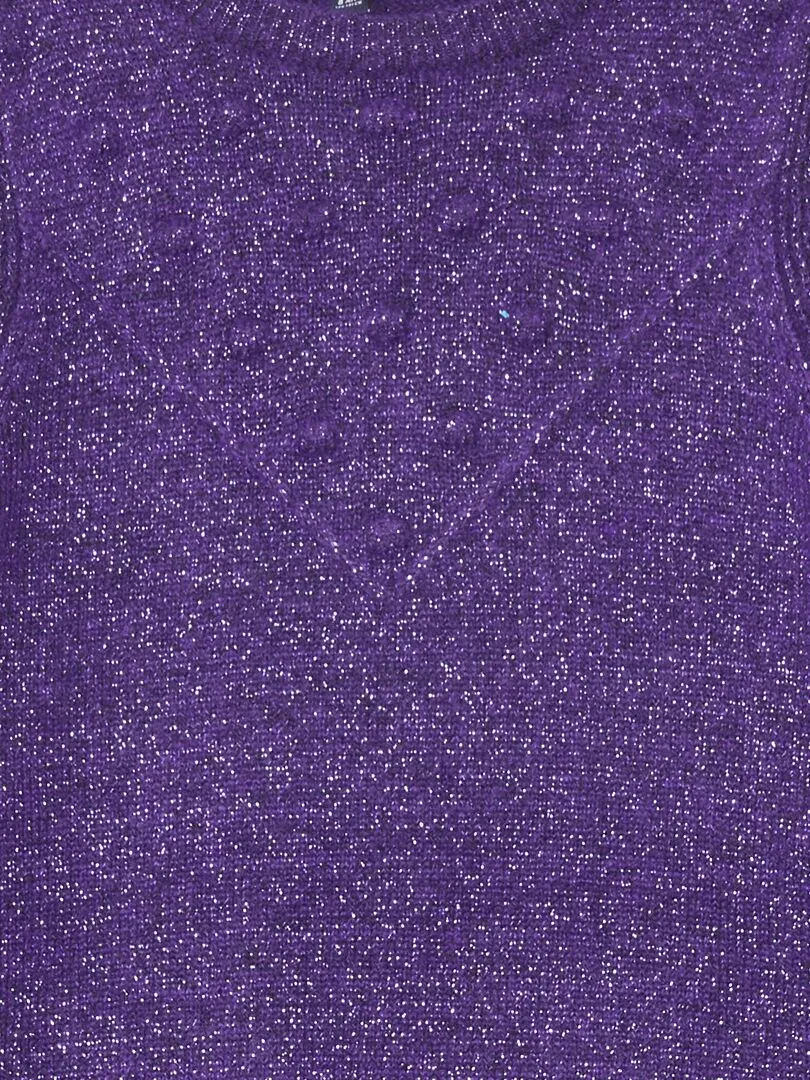 JERSEY DE PUNTO IRISADO  PURPURA