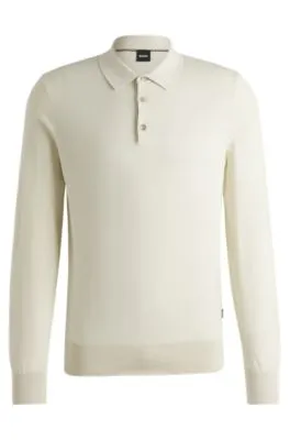 Jersey estilo polo regular fit en punto de algodón