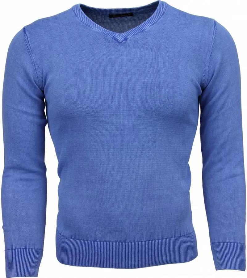 JERSEY  EXCLUSIVO VCUELLO BáSICO JERSEY HOMBRE  AZUL