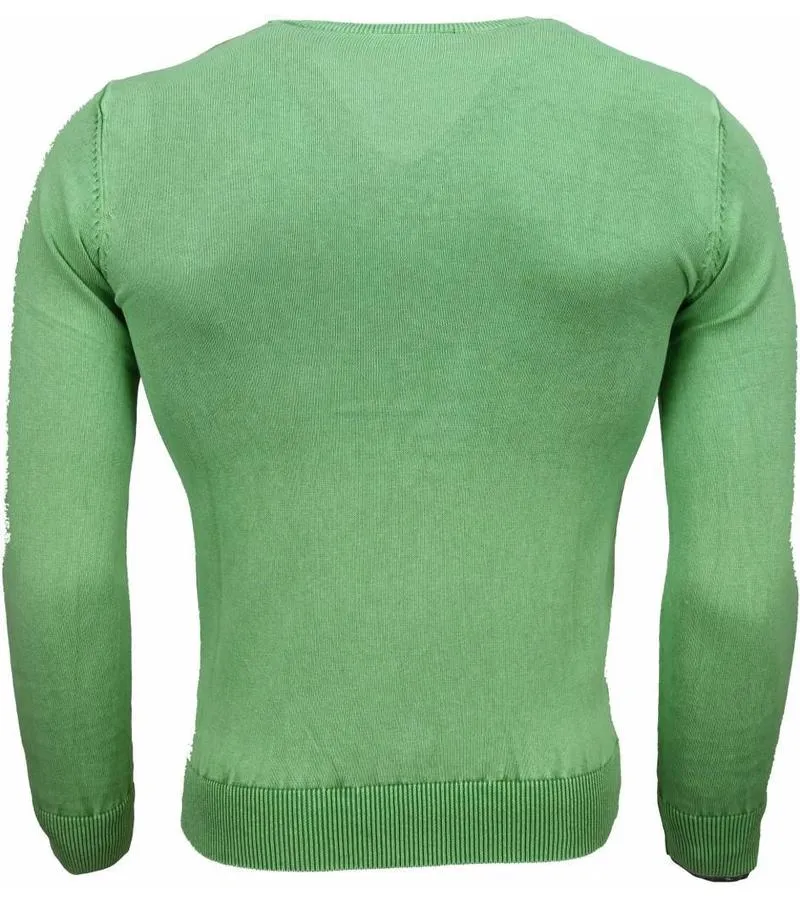 JERSEY  EXCLUSIVO VCUELLO BáSICO JERSEY HOMBRE  VERDE
