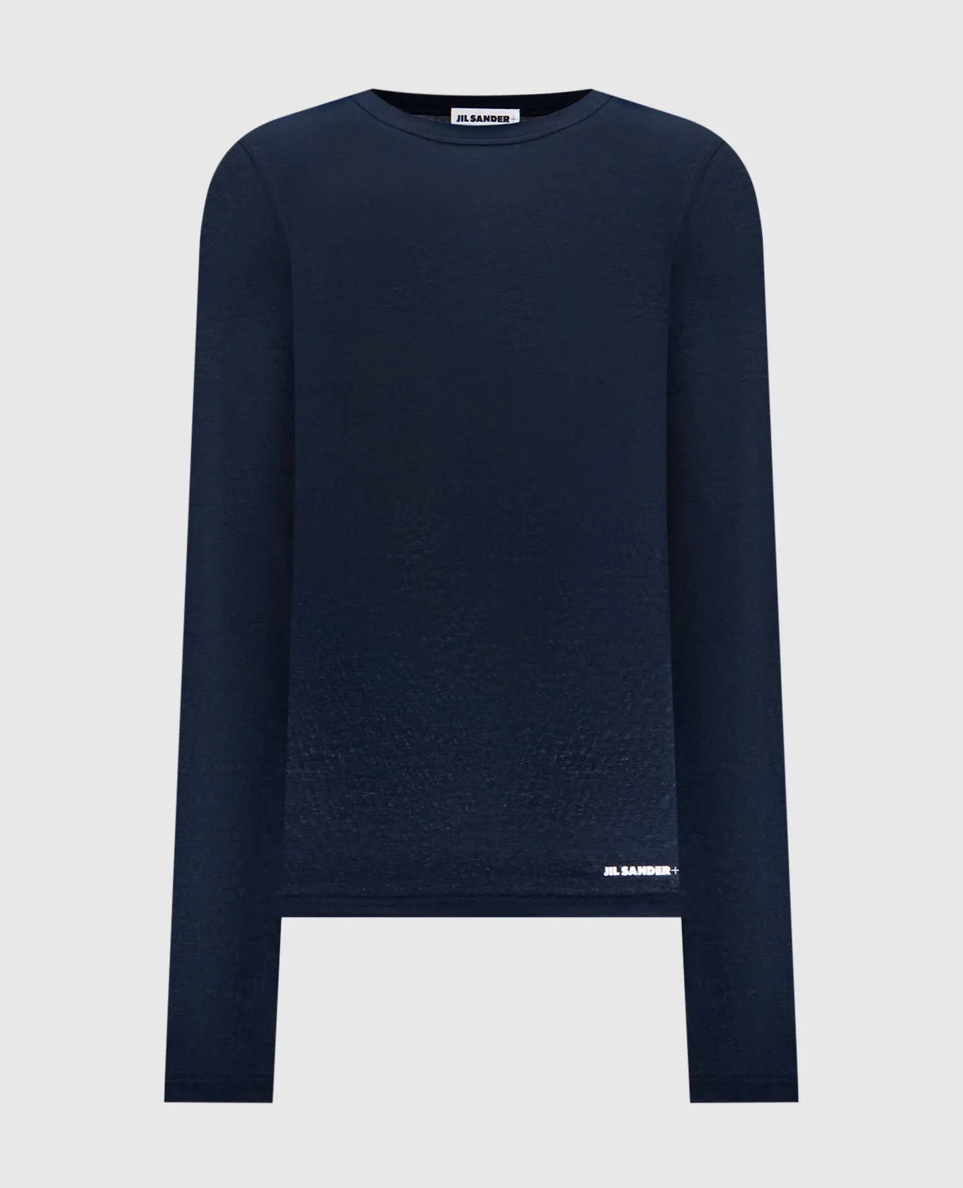 Jil Sander Blue longsleeve with logo print