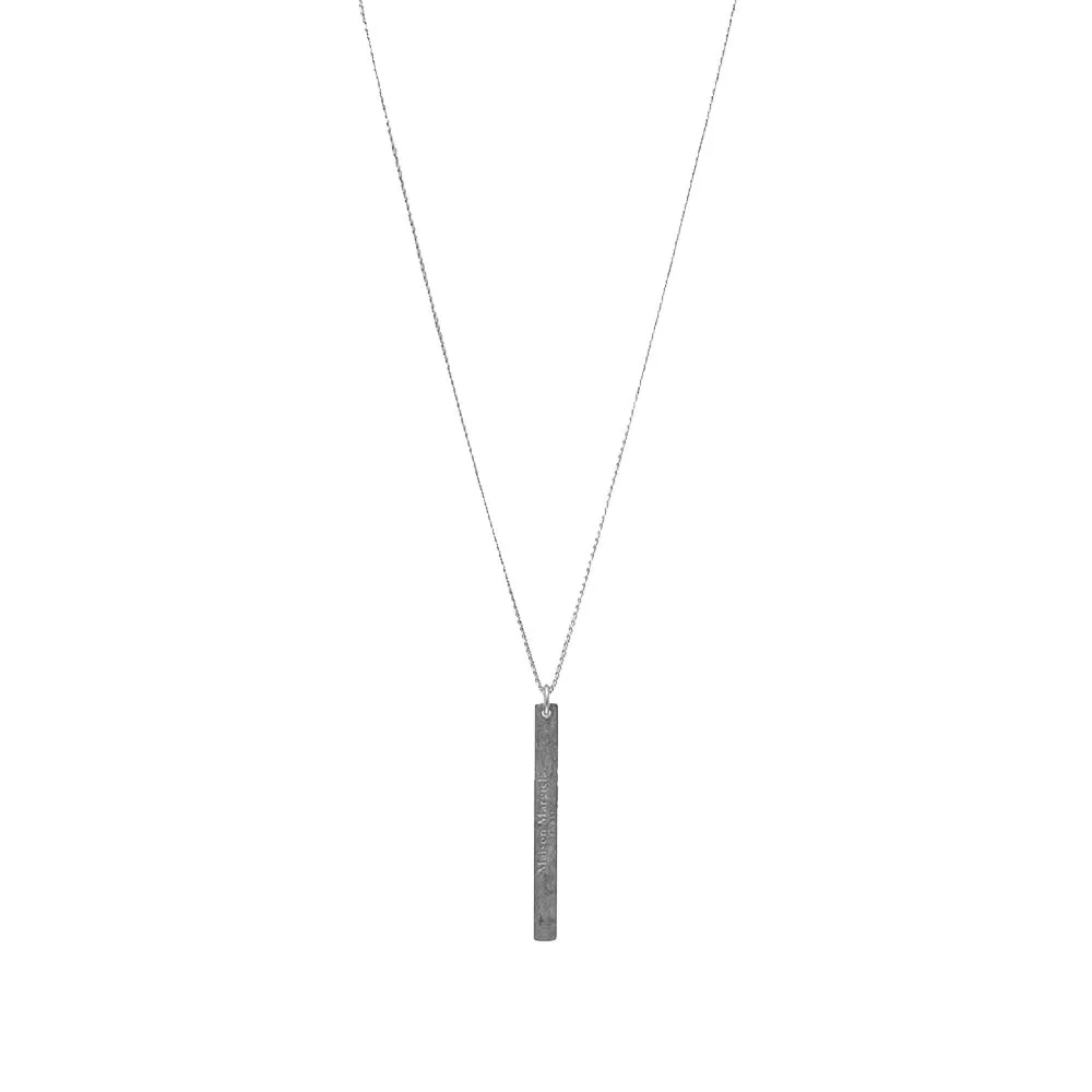 Maison Margiela Text Logo Pendant Necklace
