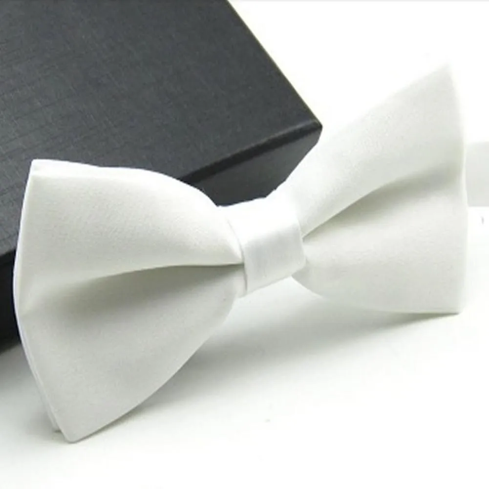 Men's Fashion Adjustable Tuxedo Solid Color Classic Wedding Party Bowtie Bow Tie