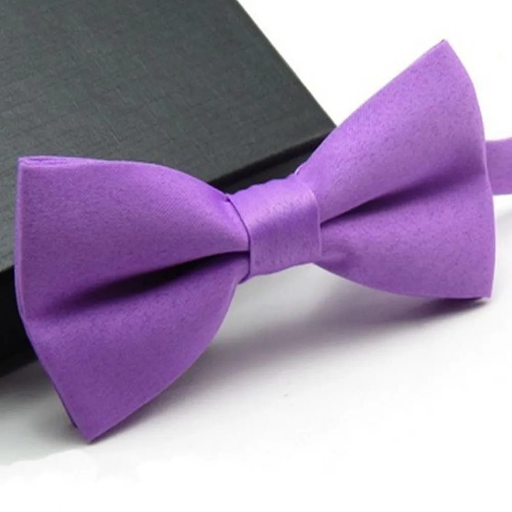Men's Fashion Adjustable Tuxedo Solid Color Classic Wedding Party Bowtie Bow Tie