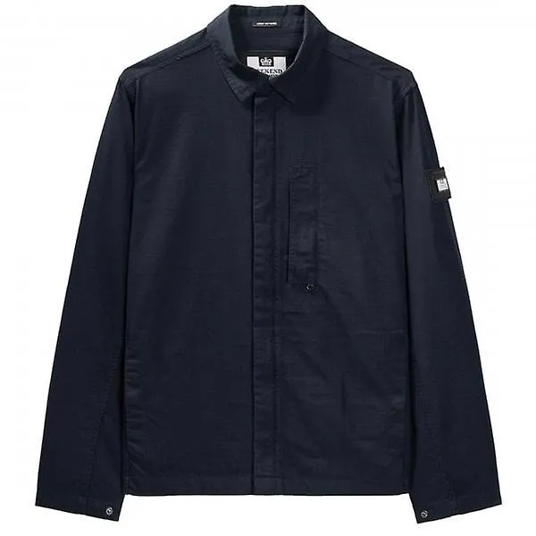 Men's Weekend Offender Porter Navy Overshirt Jacket OSSS2409