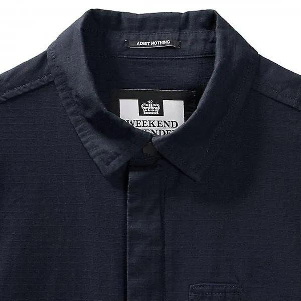 Men's Weekend Offender Porter Navy Overshirt Jacket OSSS2409