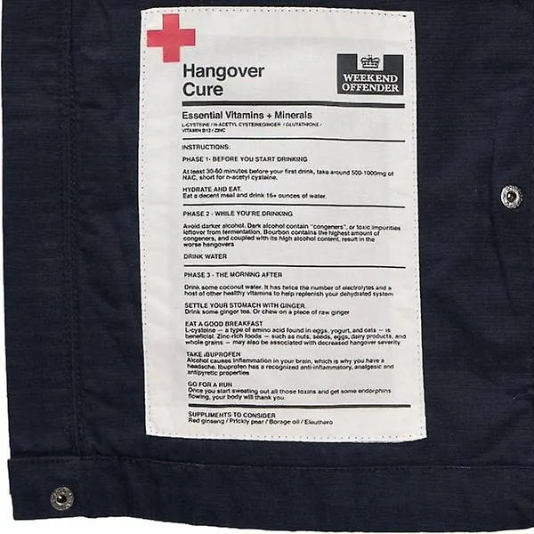 Men's Weekend Offender Porter Navy Overshirt Jacket OSSS2409