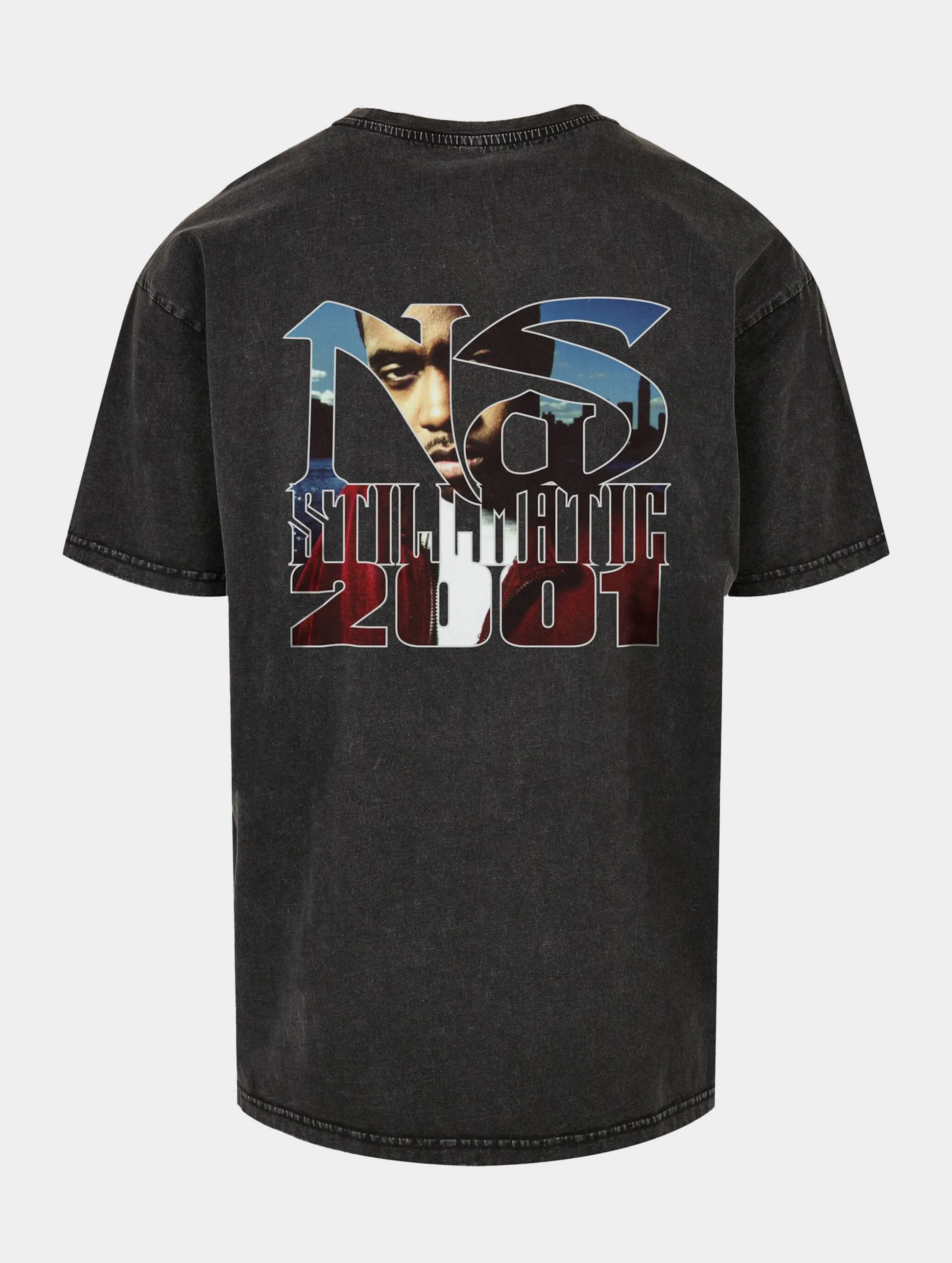 Mister Tee Nas Stillmatic Acid Washed Oversize Tee