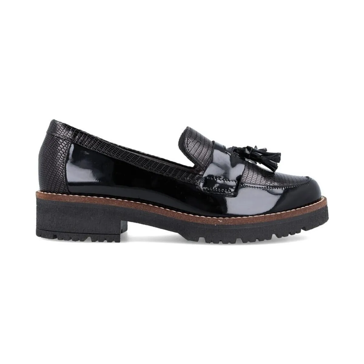 MOCASINES CASUAL MUJER 5377 NEGRO