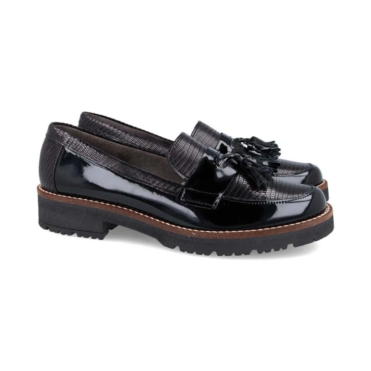 MOCASINES CASUAL MUJER 5377 NEGRO