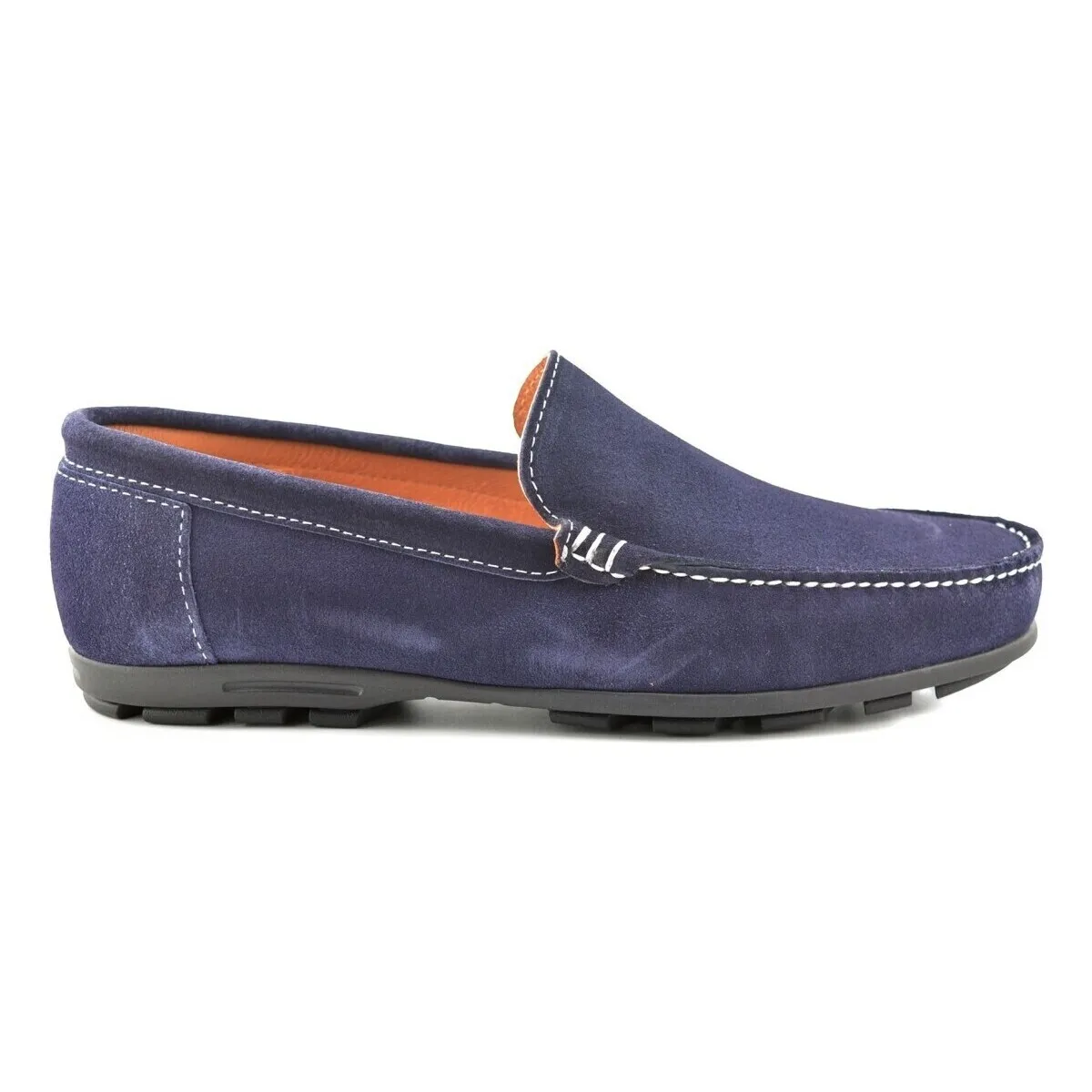 Mocasines de piel azules by
