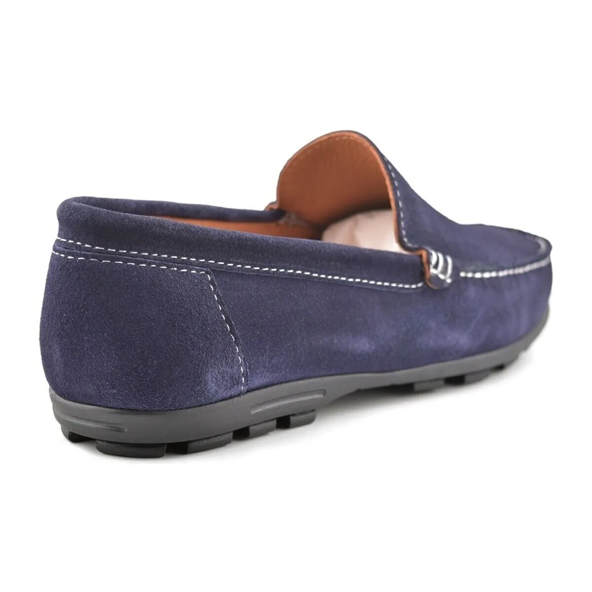 Mocasines de piel azules by