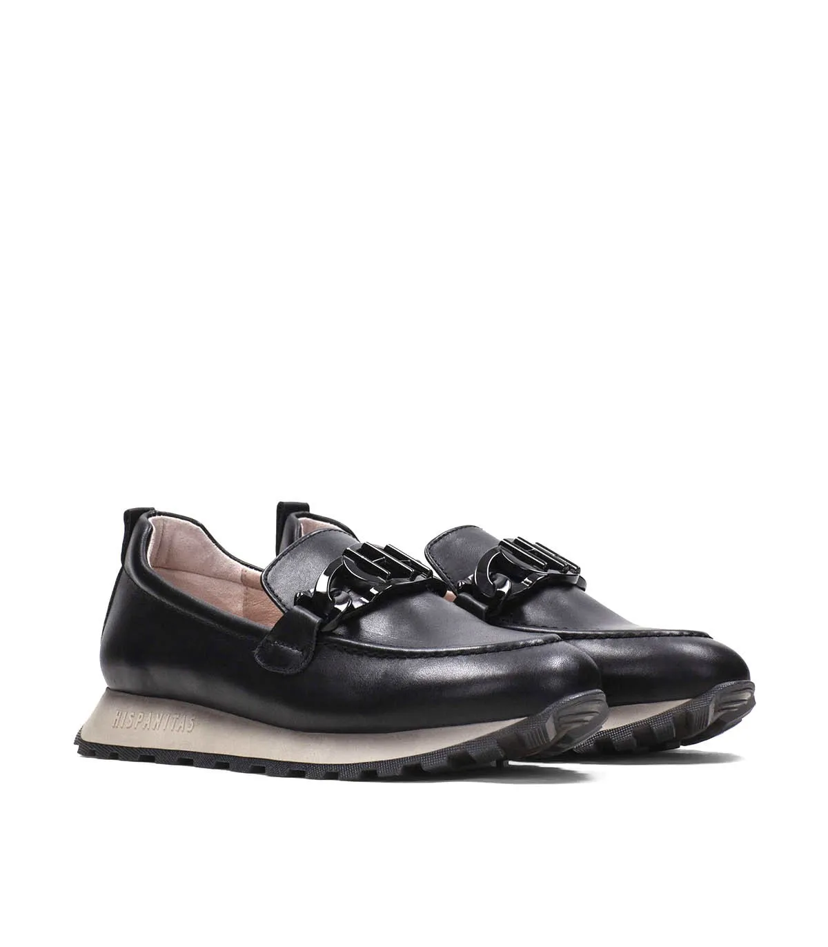 MOCASINES DE PIEL HI233134 NEGRO