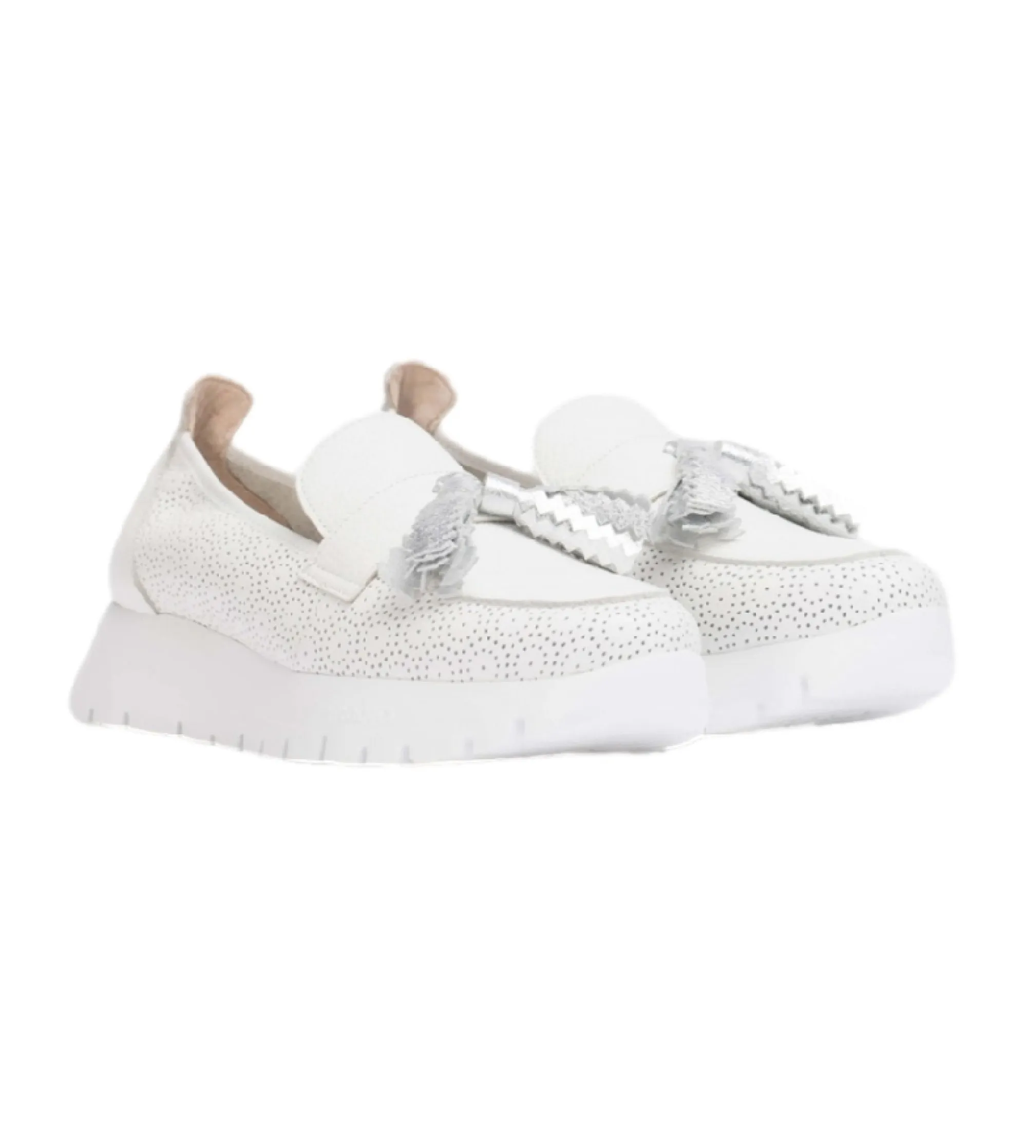Mocasines de piel Materia blanco