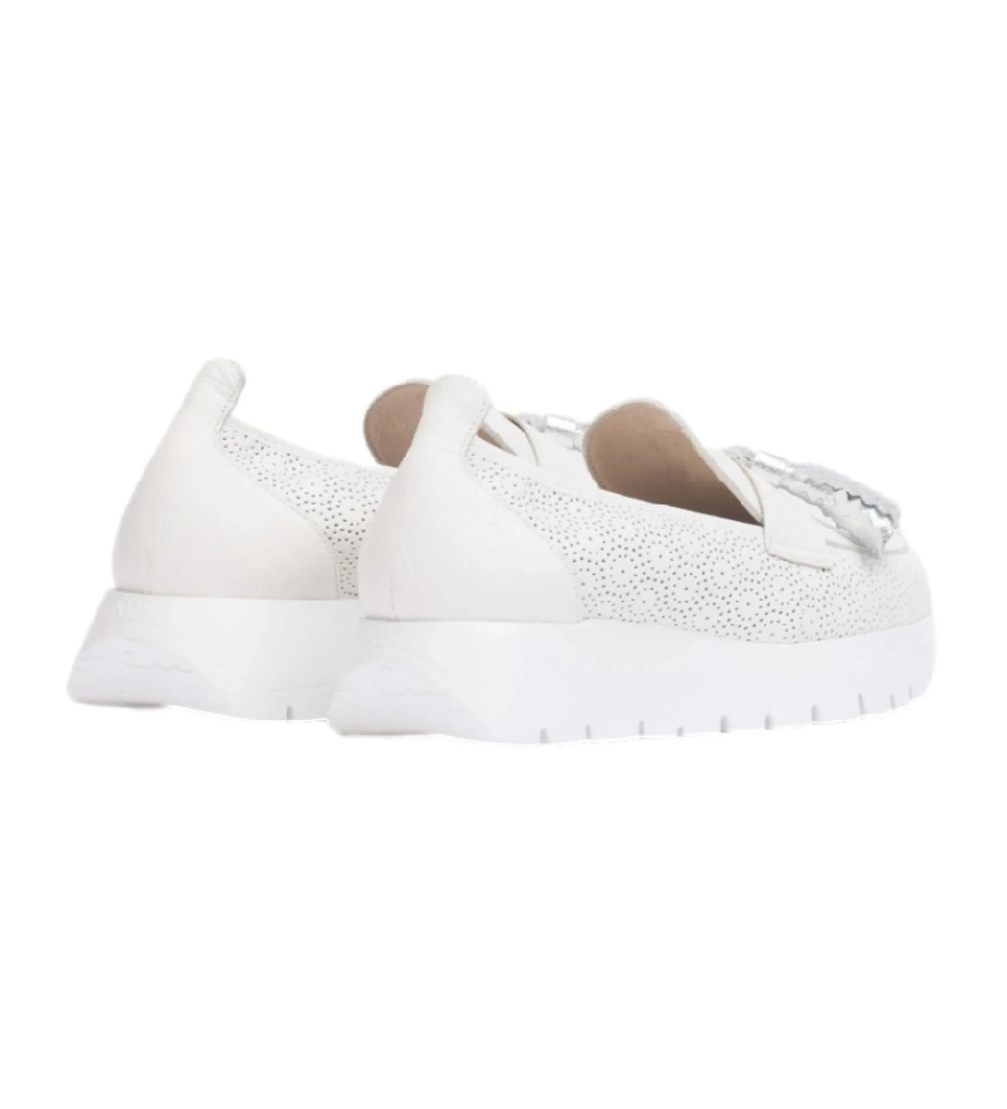 Mocasines de piel Materia blanco