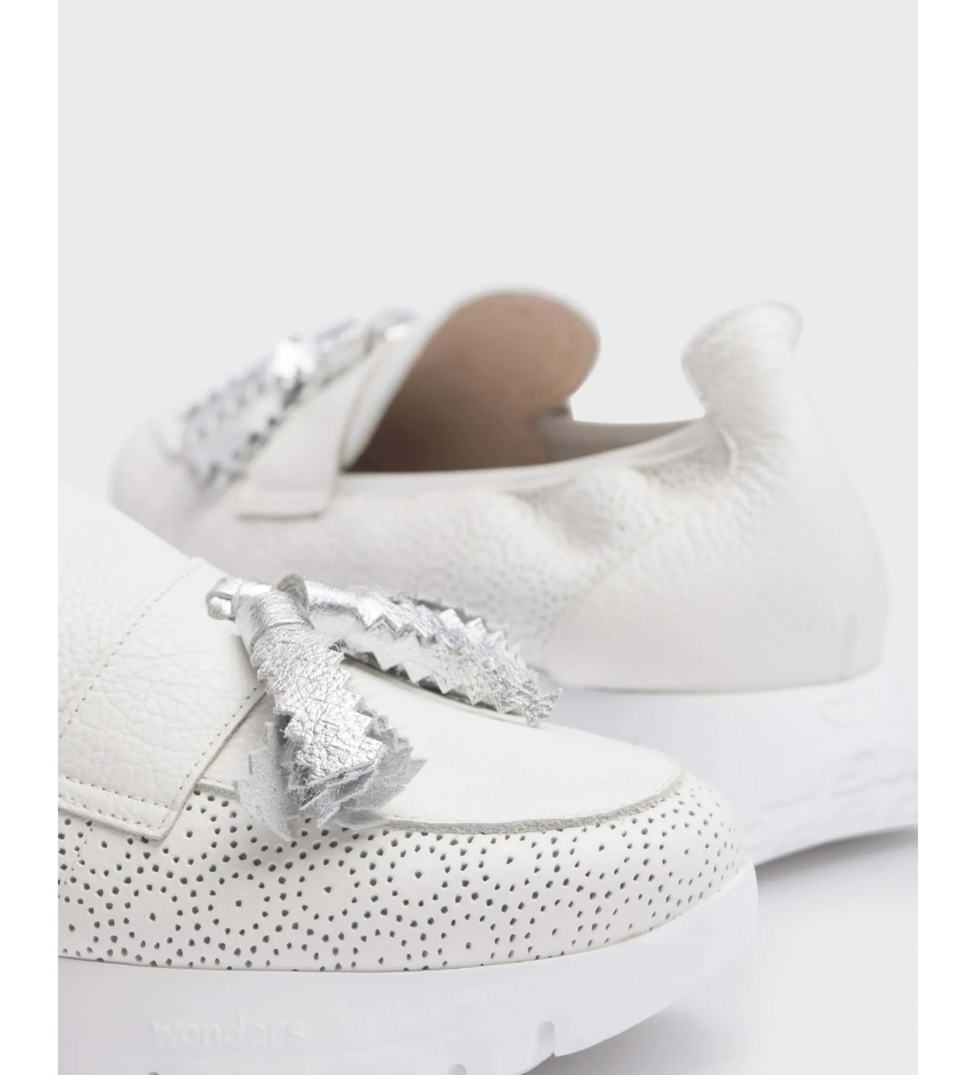 Mocasines de piel Materia blanco