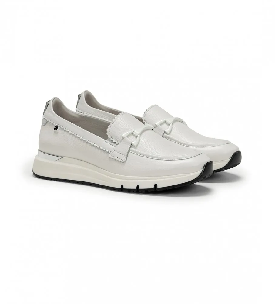 Mocasines de Piel Serena blanco