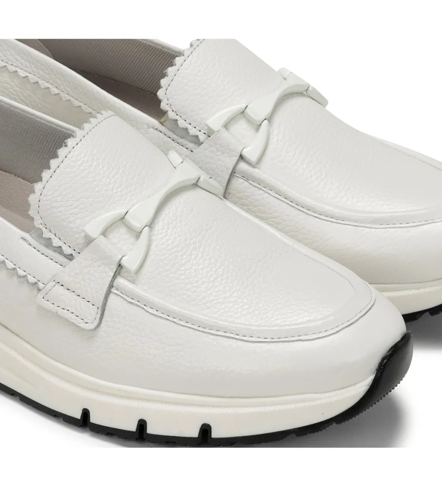 Mocasines de Piel Serena blanco