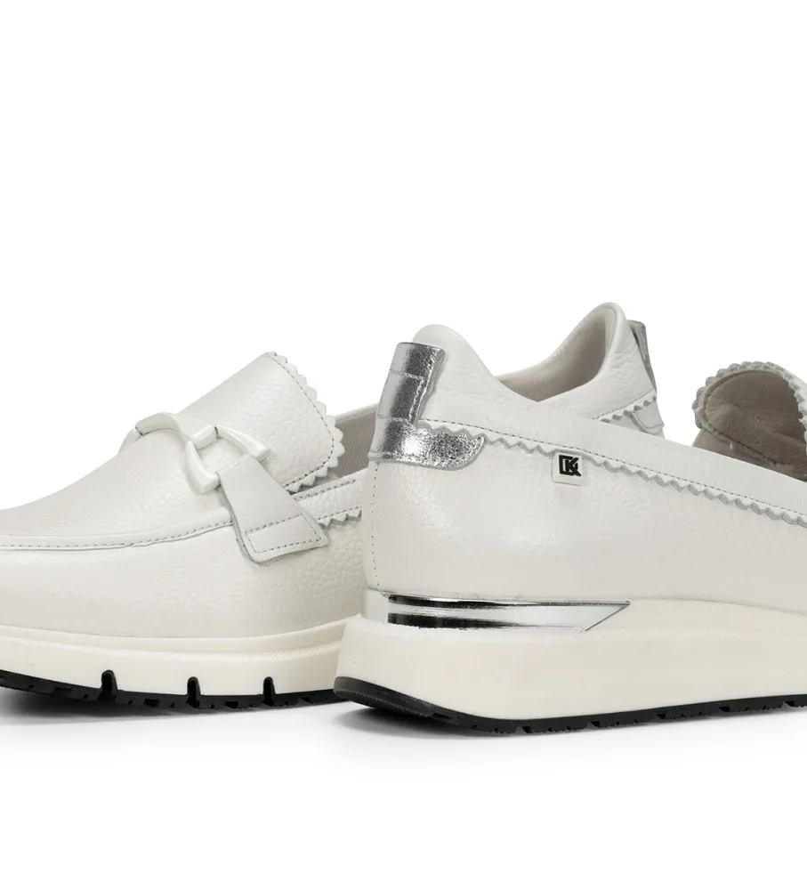 Mocasines de Piel Serena blanco