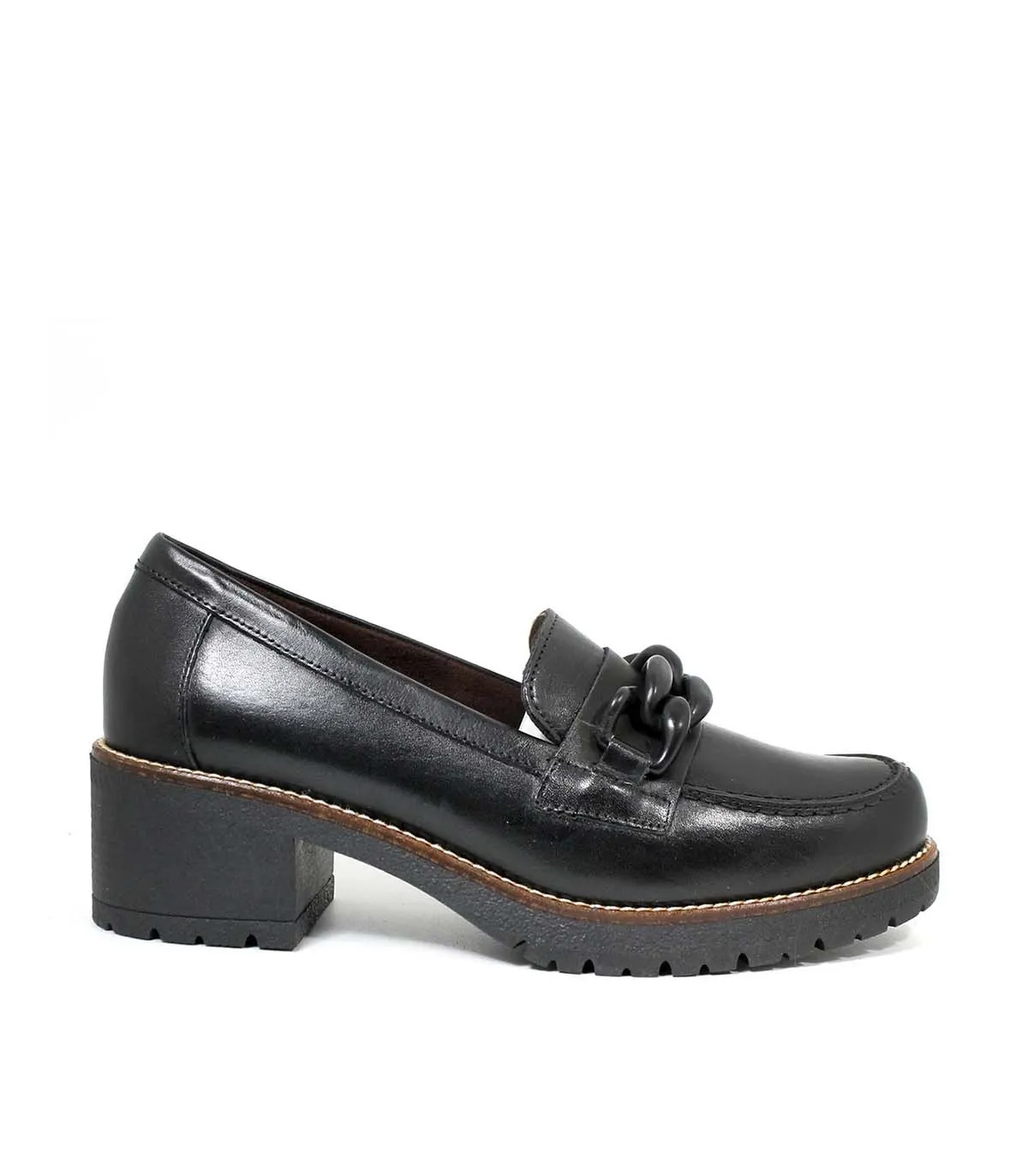 MOCASINES DE TACÓN 2720 NEGRO