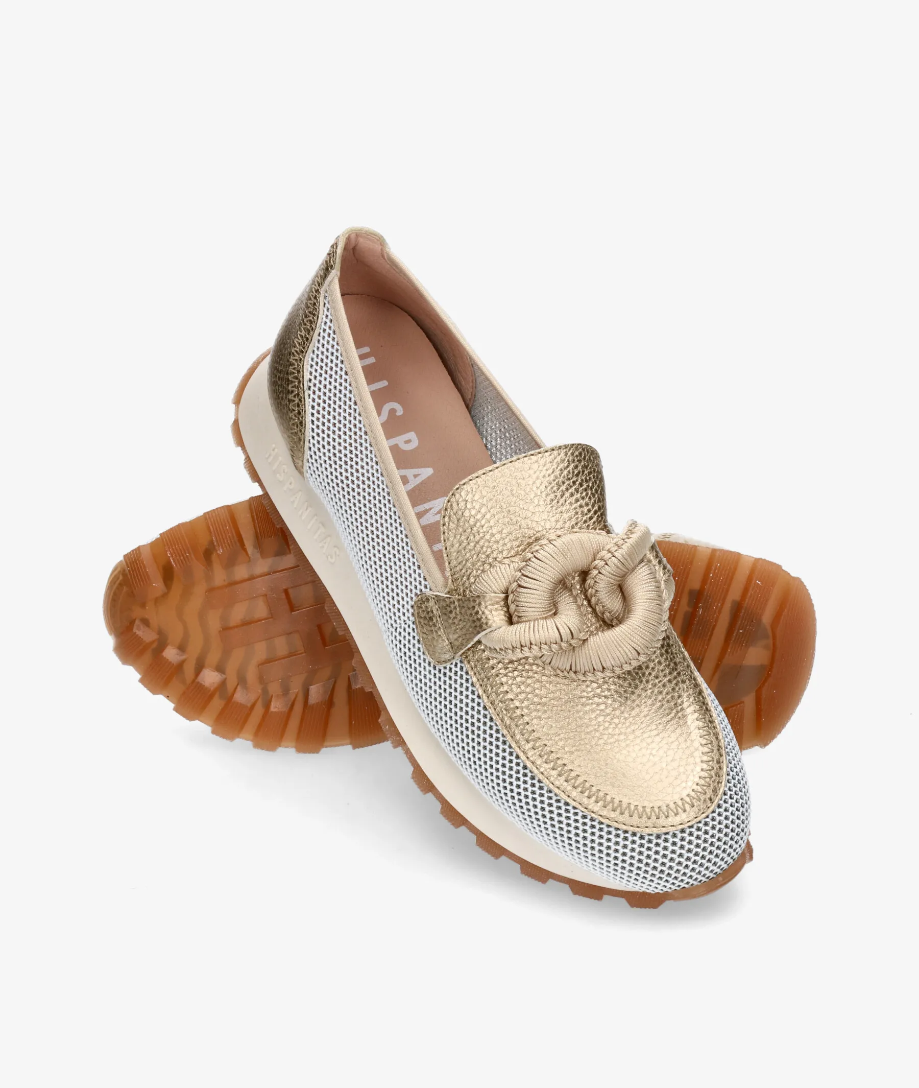 Mocasines Hispanitas HV243270 en platino