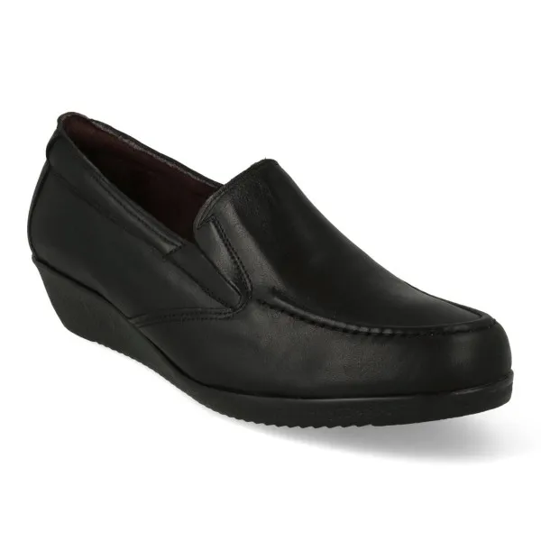 MOCASINES MUJER CUÑA NEGRO MOD. KENIA