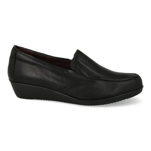 MOCASINES MUJER CUÑA NEGRO MOD. KENIA