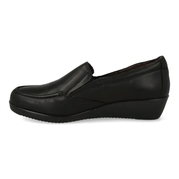 MOCASINES MUJER CUÑA NEGRO MOD. KENIA