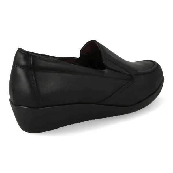 MOCASINES MUJER CUÑA NEGRO MOD. KENIA