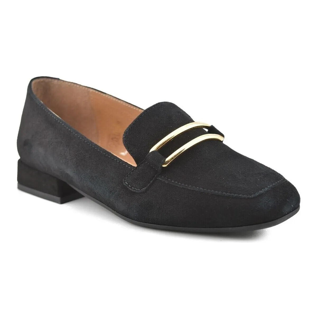 Mocasines negros de piel by