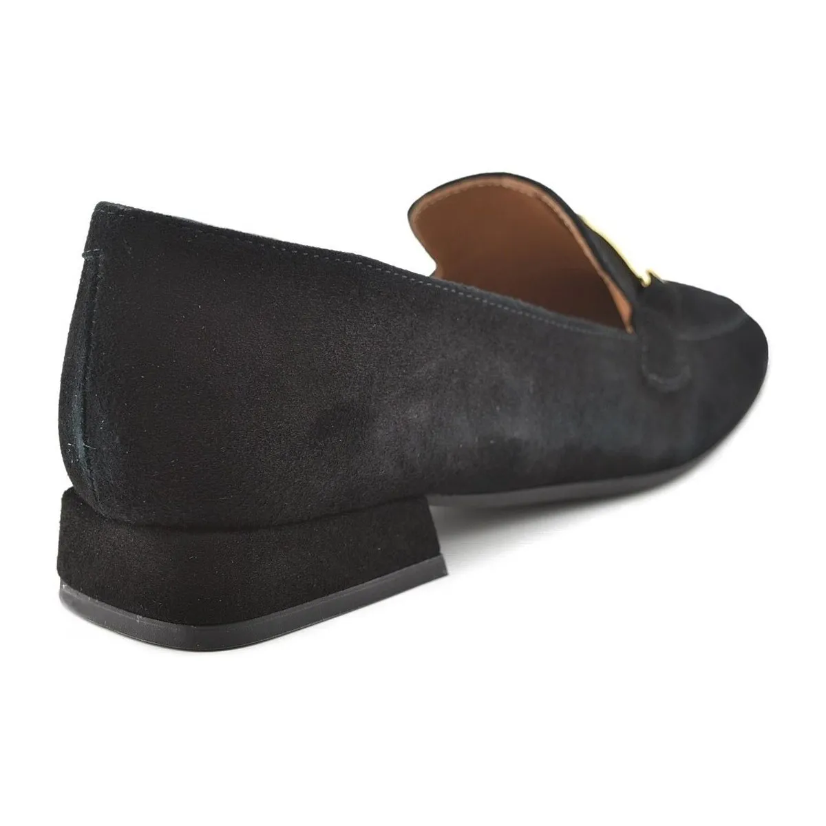 Mocasines negros de piel by
