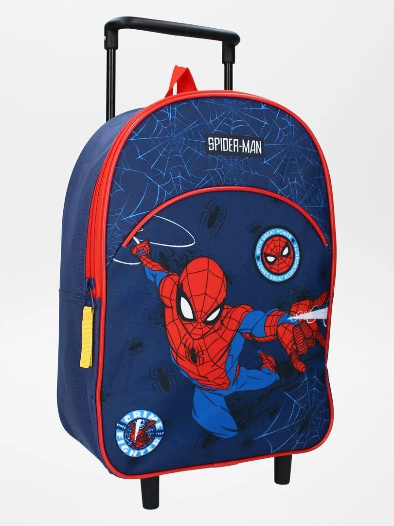 MOCHILA CON RUEDAS 'SPIDERMAN'  AZUL
