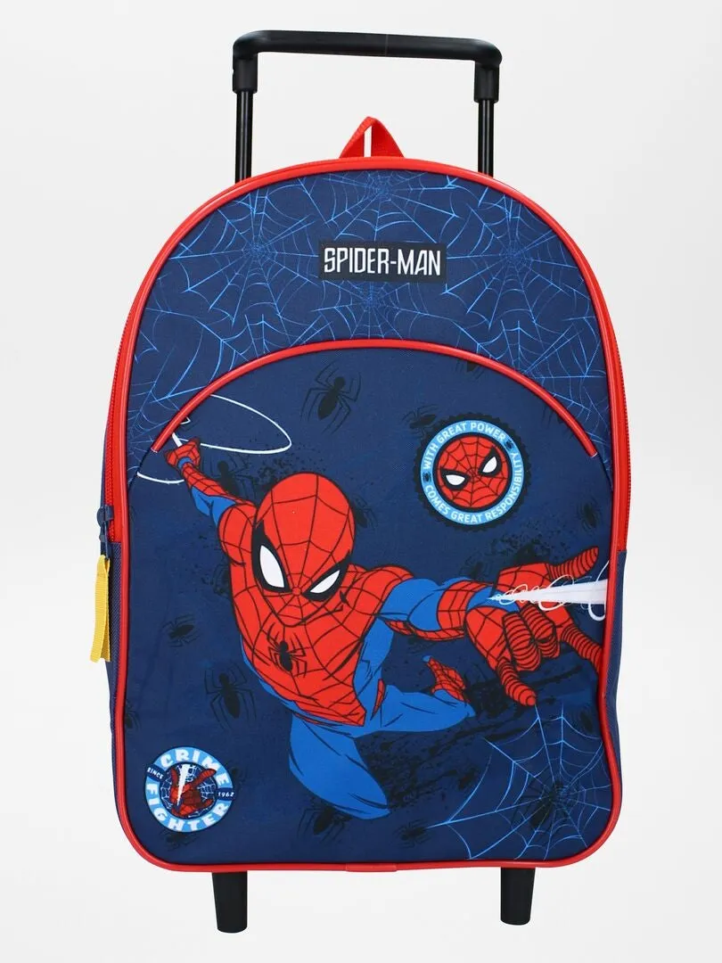 MOCHILA CON RUEDAS 'SPIDERMAN'  AZUL