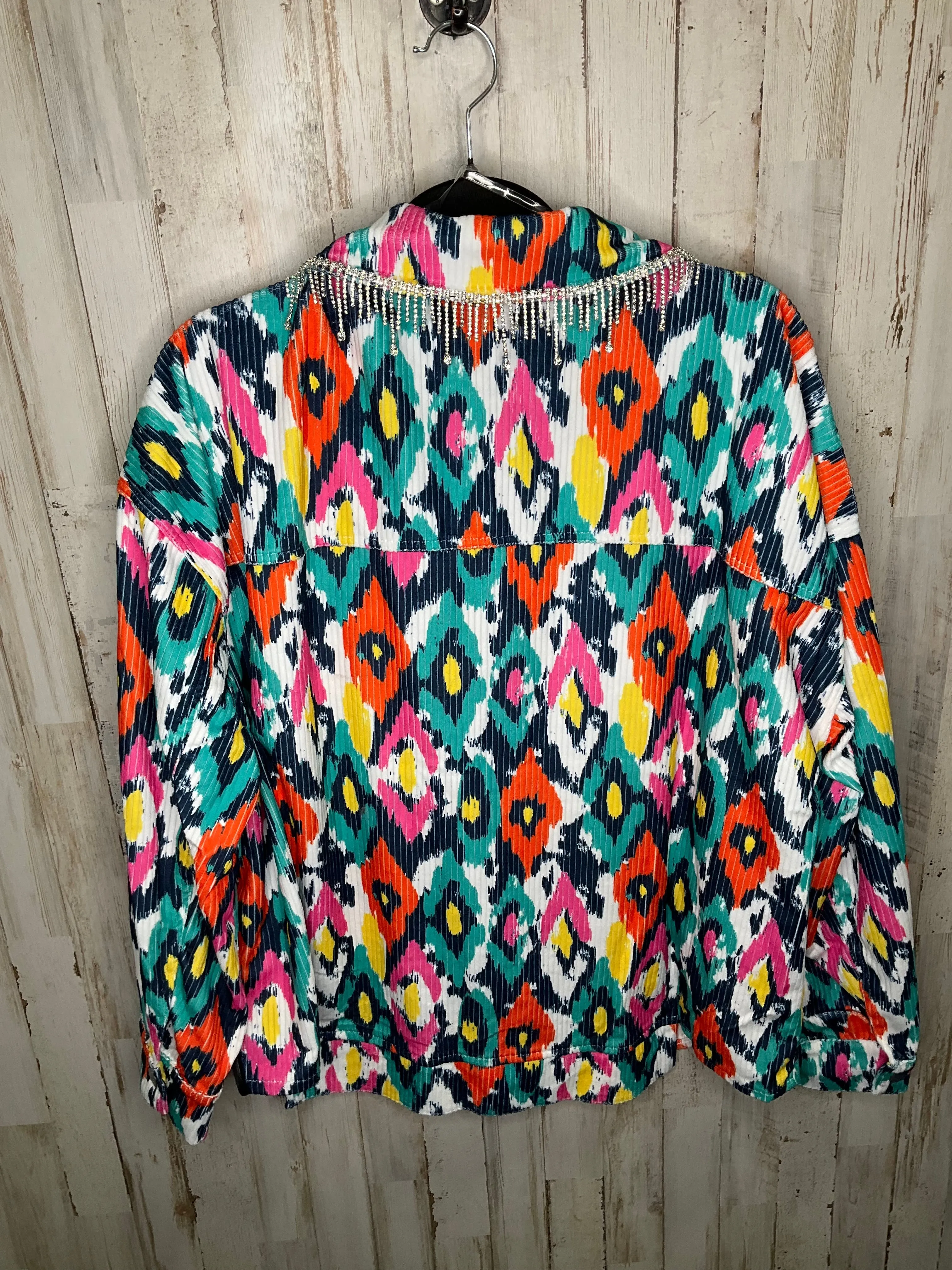 MULTICOLORED JACKET OTHER SAVANNA JANE, SIZE 2X
