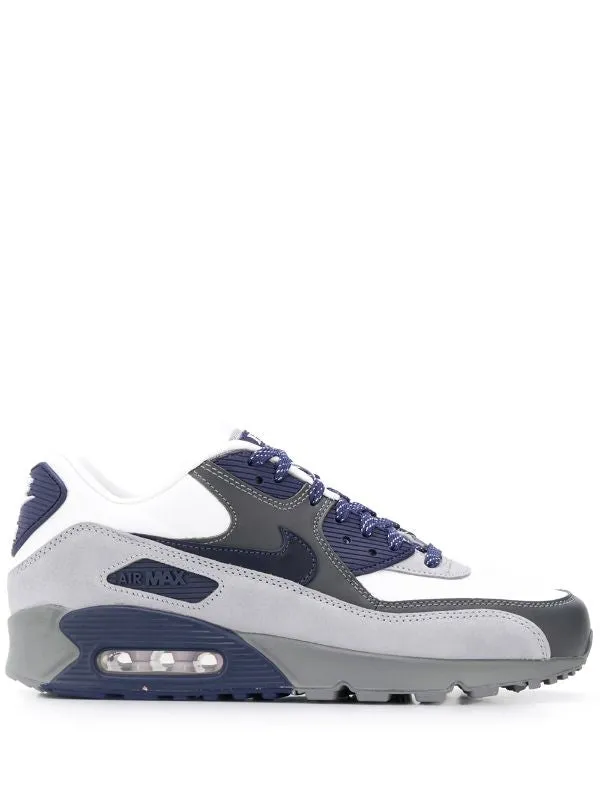 N372O Nike tenis Air Max 90 Lahar marino gris blanco
