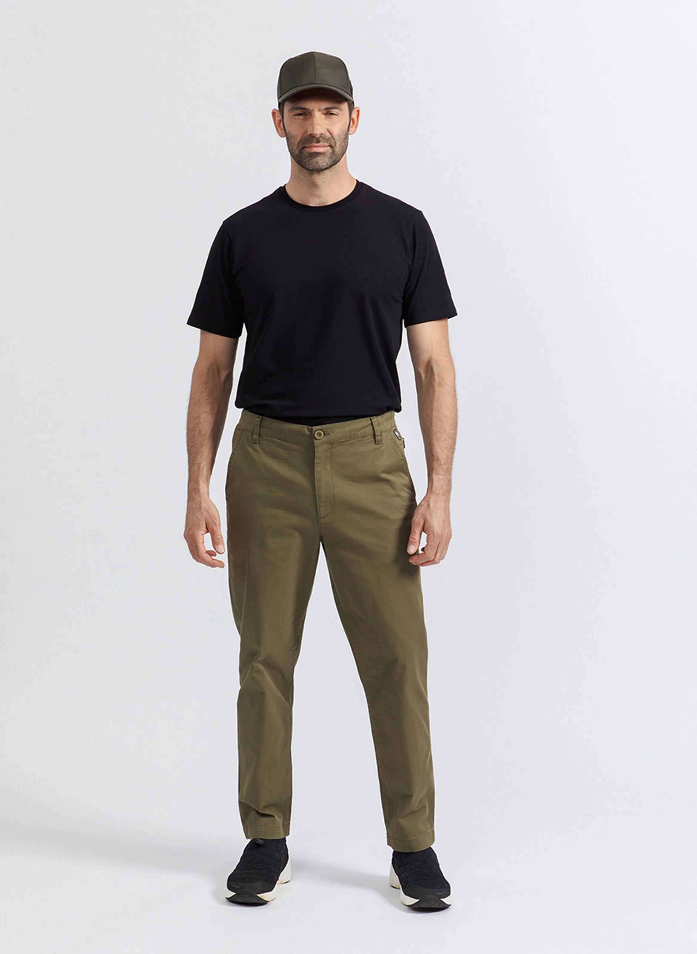 NEW MAN RUSH  PANTALóN CHINO RECTO DE MEZCLA DE ALGODóN EN CAQUI