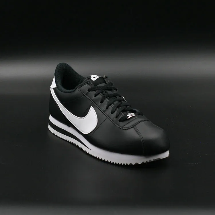 Nike Cortez Basic Leather Black White Zapatillas Hombre Casual