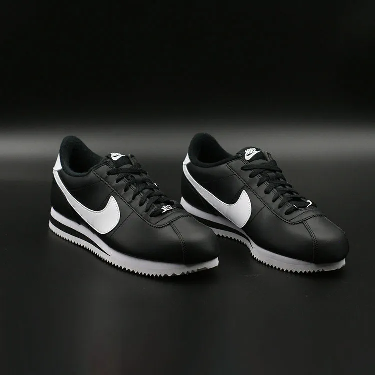 Nike Cortez Basic Leather Black White Zapatillas Hombre Casual