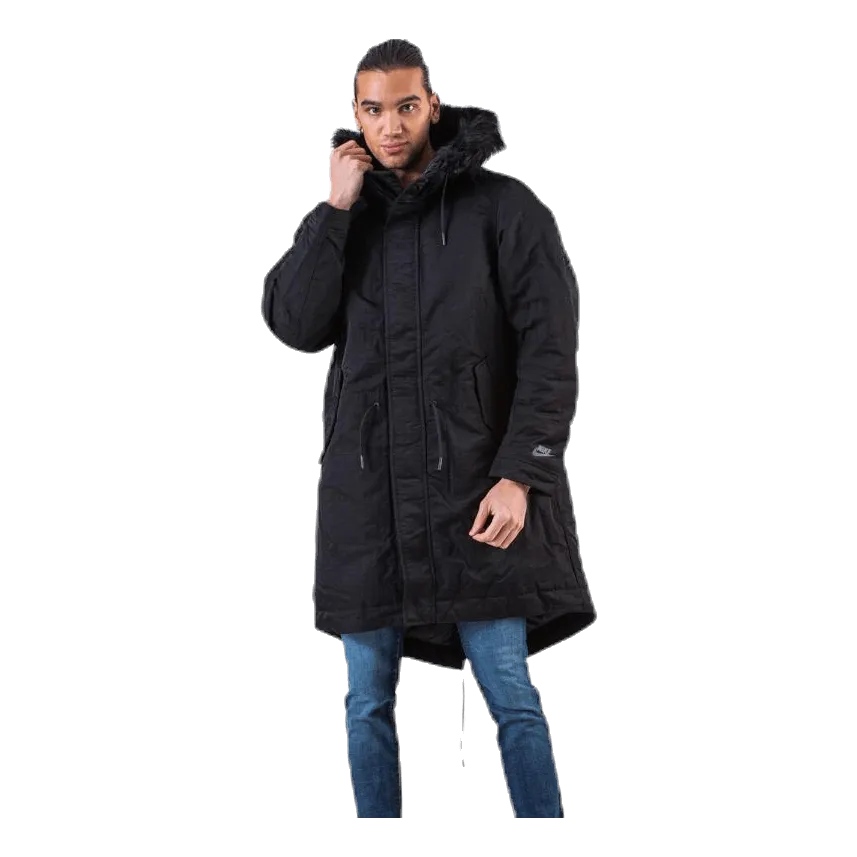 Nike Down Fill Hood Parka Black