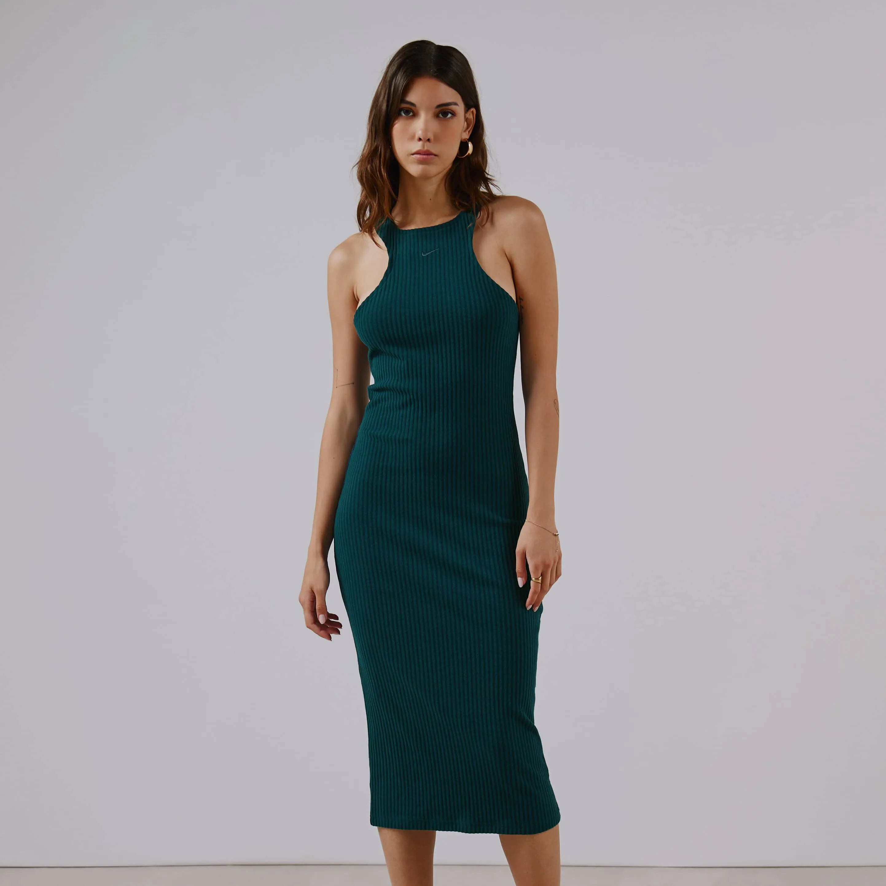 NIKE DRESS MIDI KNIT RIB