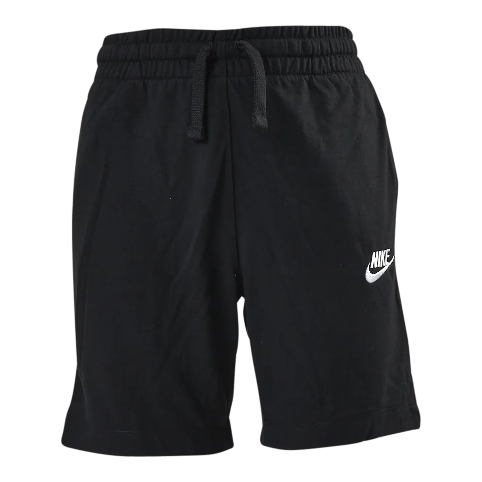 Nike Sportswear Big Kids' (Boys') Jersey Shorts BLACK/WHITE/WHITE