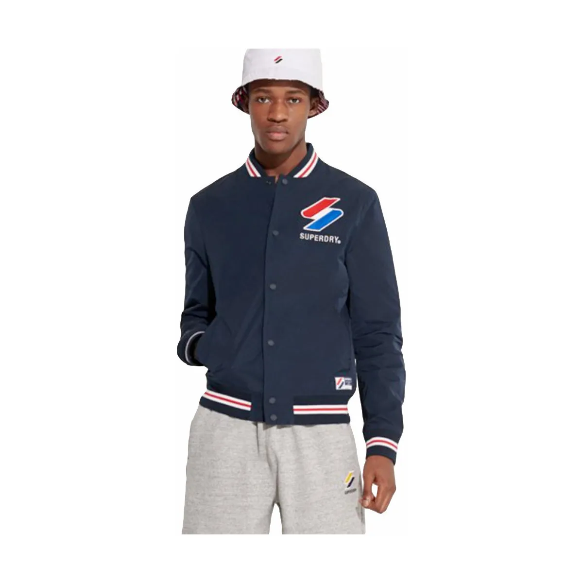 Nylon varsity jacket