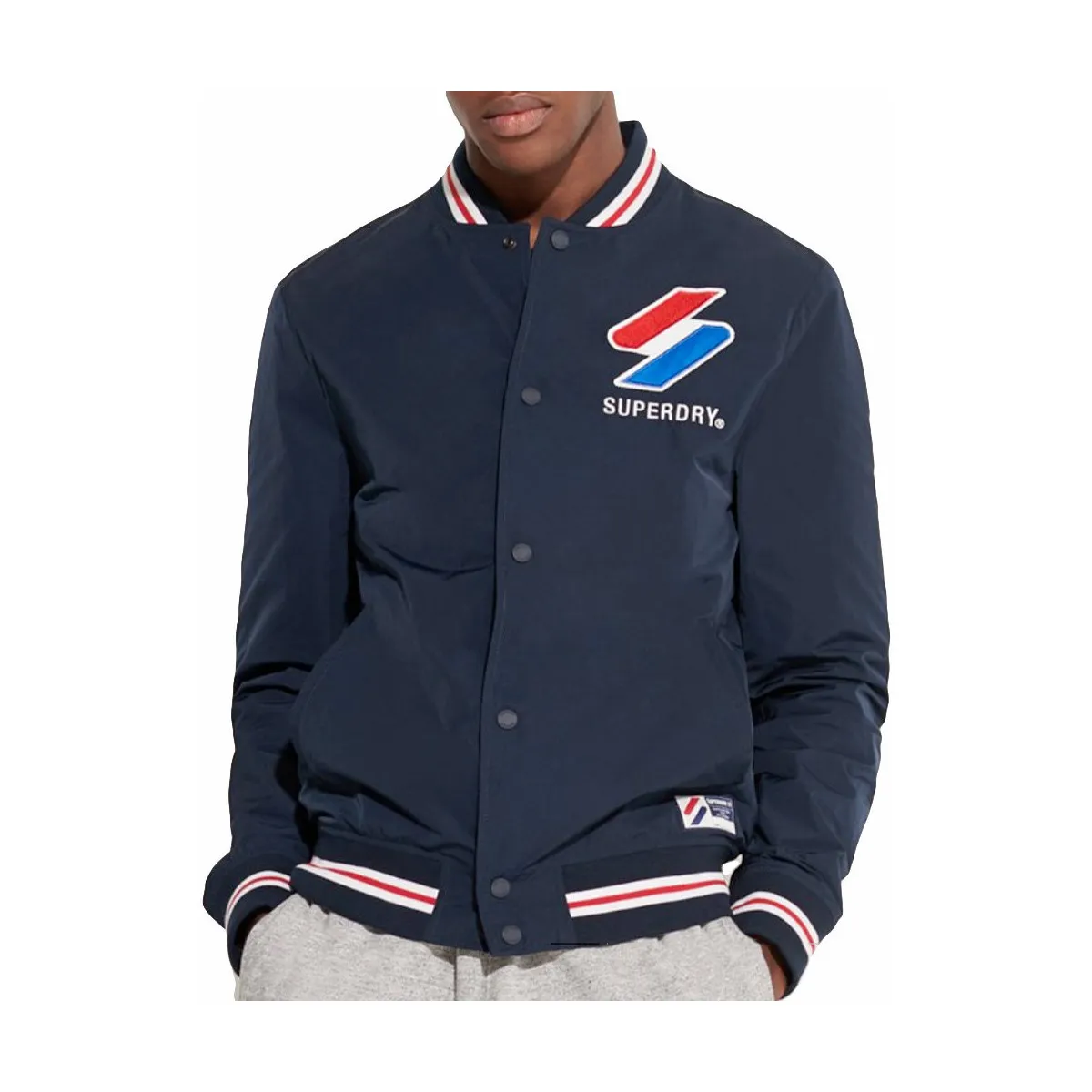 Nylon varsity jacket