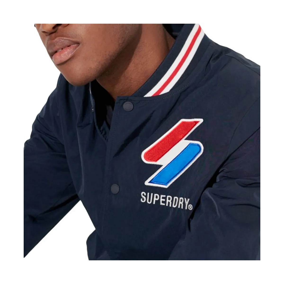 Nylon varsity jacket