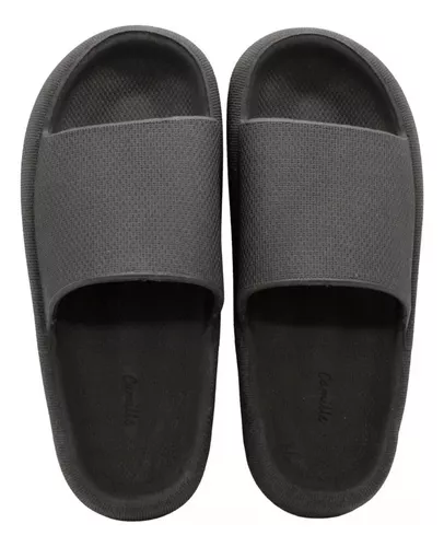 Ojotas Gomones Dama Plataforma Moda Comoda Negro Beach