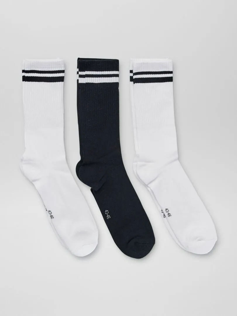 PACK DE 3 PARES DE CALCETINES DE CANALé  NEGRO